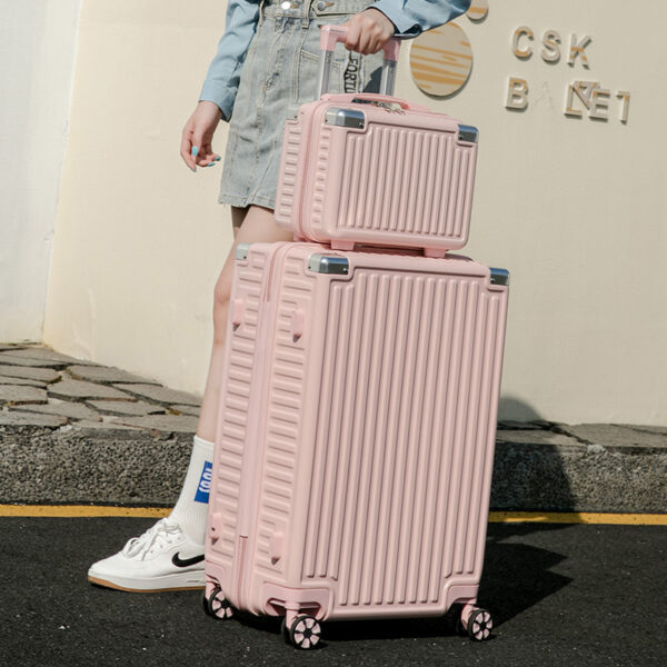 ABS 4pcs Travel Luggage Customized Suit Case Luggage Sets Classic Stripes Suitcase Set - Image 2