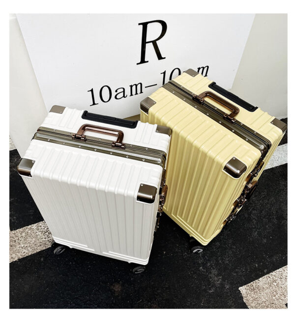 Wear Resistance Hard Case 2 in 1 Travel Suitcases Aluminum Frame Traveling Box Sets Suitcase Luggage Alloy Luxury Luggage Sets - Image 2