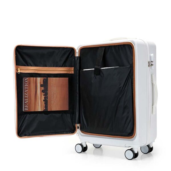 Front Open Pocket Luggage Customization Carry On Lightweight 20 inch Suitcase - Image 4
