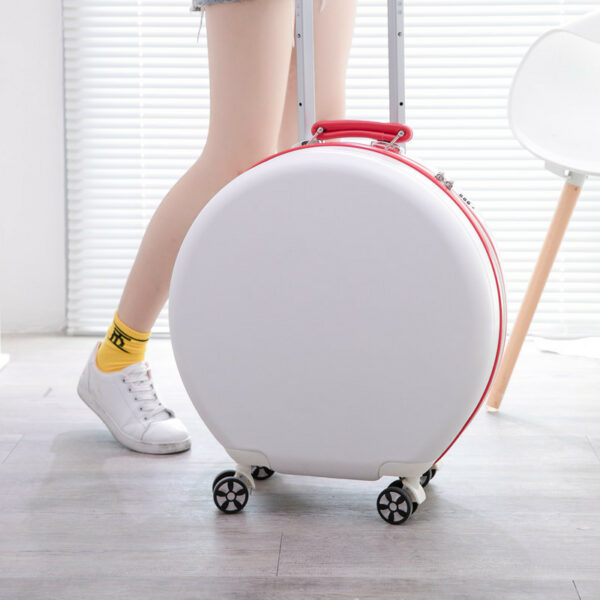 Round Special Design Traveling Suitcase For Girls ABS Beautiful Mini Luggage