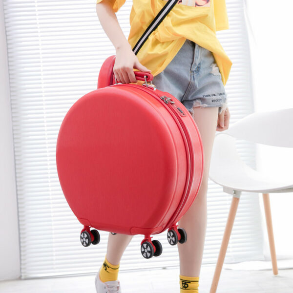 Round Special Design Traveling Suitcase For Girls ABS Beautiful Mini Luggage - Image 3