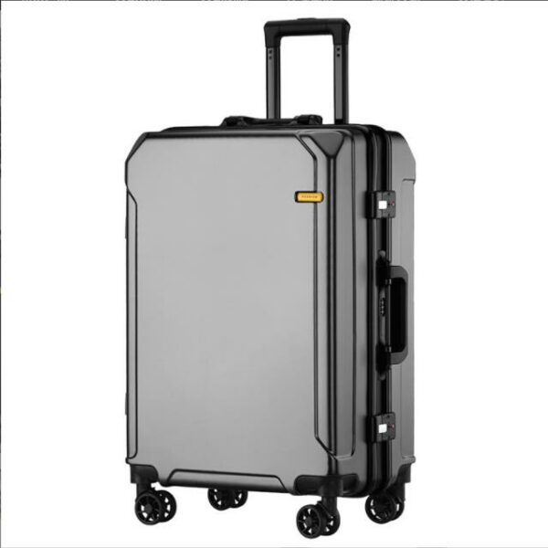 New Design Water Repellent Good Quality Carry On Spinner Suitcase With USB Aluminum Suitcase Gift Box Trolley Luggage - Image 3