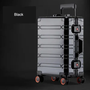 Good Quality Aluminium Luggage Suitcase for Children on Wheels Custom Baggage Travel Trolley Suitcases Valise De Voyage