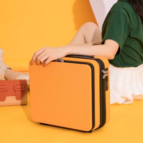 Size 16 ABS Suitcase Makeup Small Pink Box For Hairdressing - Image 6