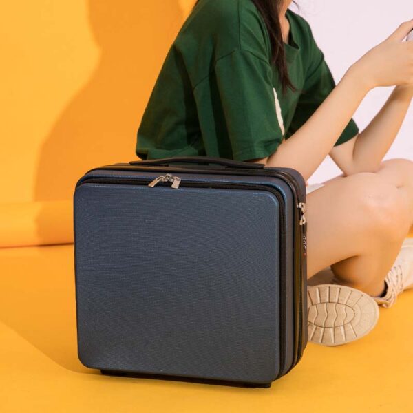 Size 16 ABS Suitcase Makeup Small Pink Box For Hairdressing