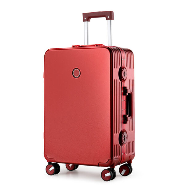 New Design Flat Surface Customized Design Mela De Viagem ABS+PC Girl Suitcase Aluminum Frame Password Lock Suitcase Luggage - Image 4