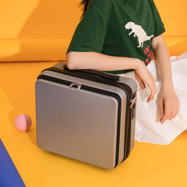 Size 16 ABS Suitcase Makeup Small Pink Box For Hairdressing - Image 3