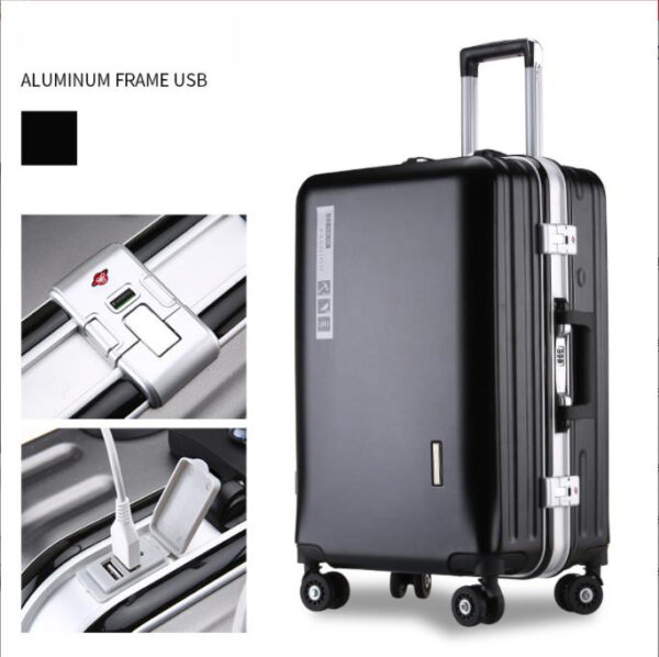 Wholesale Manufacturer Aluminum Luggage Trolley Bags Suitcase Luggage Set ABS Suitcases With Customized Logo - Image 4