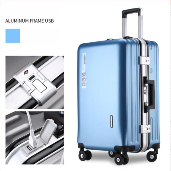 Wholesale Manufacturer Aluminum Luggage Trolley Bags Suitcase Luggage Set ABS Suitcases With Customized Logo - Image 5