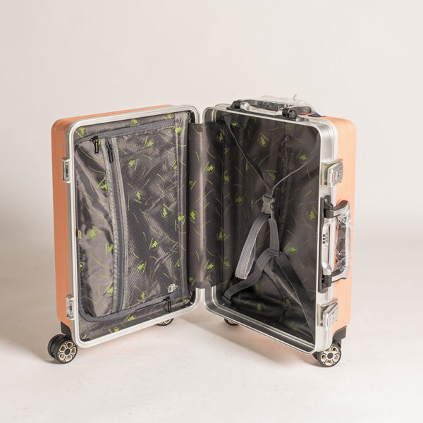 Customized Pattern Simple Aluminum Travel Luggage Bags With Four Wheels - Image 4