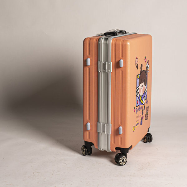 Customized Pattern Simple Aluminum Travel Luggage Bags With Four Wheels - Image 5