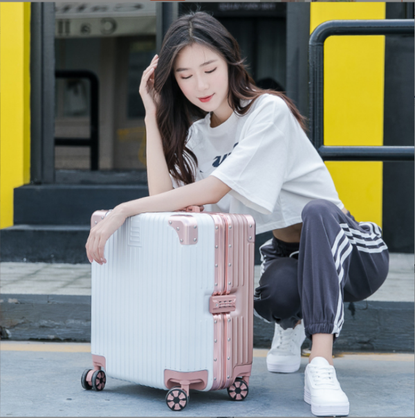 ABS 18inch Carry On Suitcase Cabin Luggage Aluminum - Image 4
