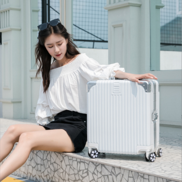 ABS 18inch Carry On Suitcase Cabin Luggage Aluminum - Image 3