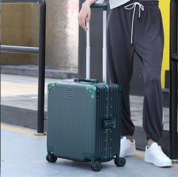 ABS 18inch Carry On Suitcase Cabin Luggage Aluminum - Image 2