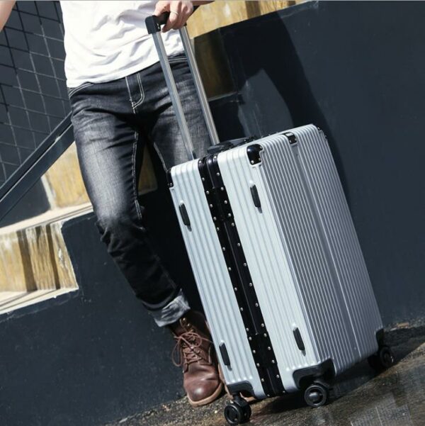 Luxury Aluminum Frame Trolley Trunk With Spinners Wheels - Image 3