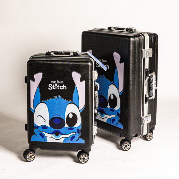 Customized Pattern Simple Aluminum Travel Luggage Bags With Four Wheels - Image 2