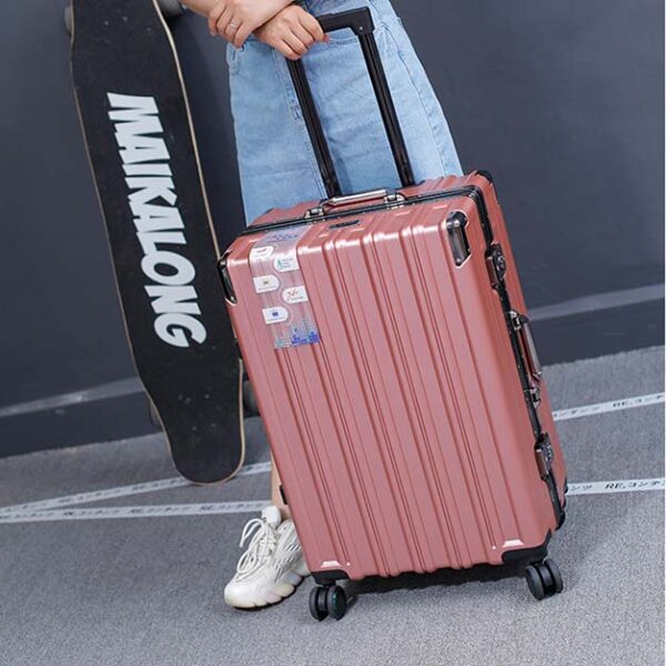 ABS Hard Case Aluminum Frame Suitcase With Universal Wheels - Image 5