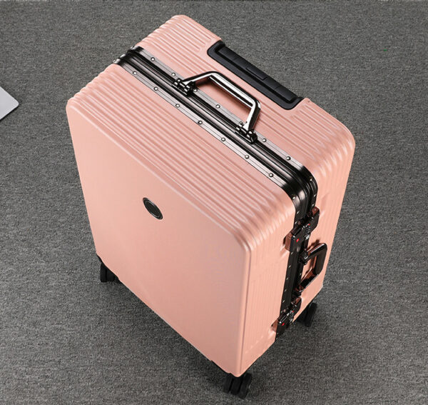 Flat Surface Suitcase Aluminum Luggage With Universal Wheels - Image 3