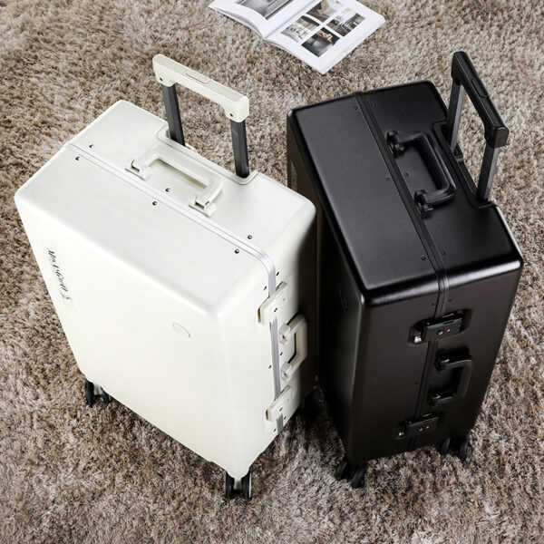 OEM Logo Supported Aluminum Luggage Trunk With Trolley - Image 6
