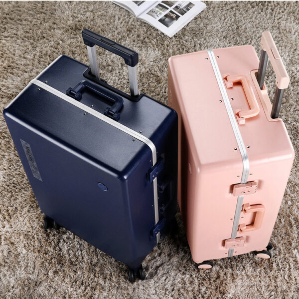 OEM Logo Supported Aluminum Luggage Trunk With Trolley - Image 5