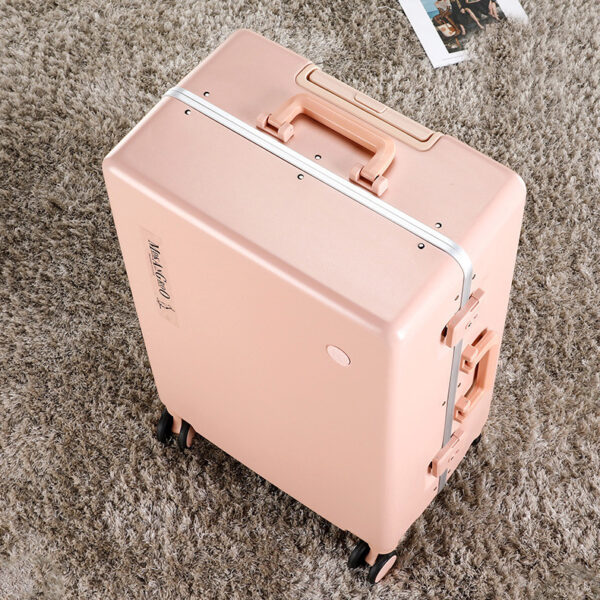 OEM Logo Supported Aluminum Luggage Trunk With Trolley - Image 4