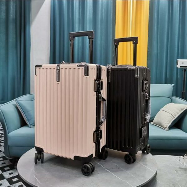 Dual U-Shaped Aluminum Frame Suitcase Luggage With Spinner - Image 4