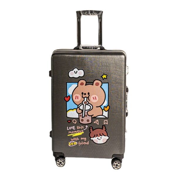 Customized Pattern Simple Aluminum Travel Luggage Bags With Four Wheels - Image 3