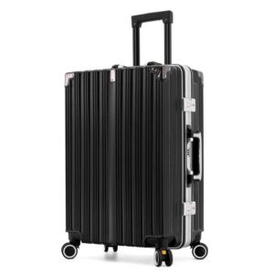 Silver Aluminum Frame Trunk Bags 2 Pieces Sets With Protective Corners