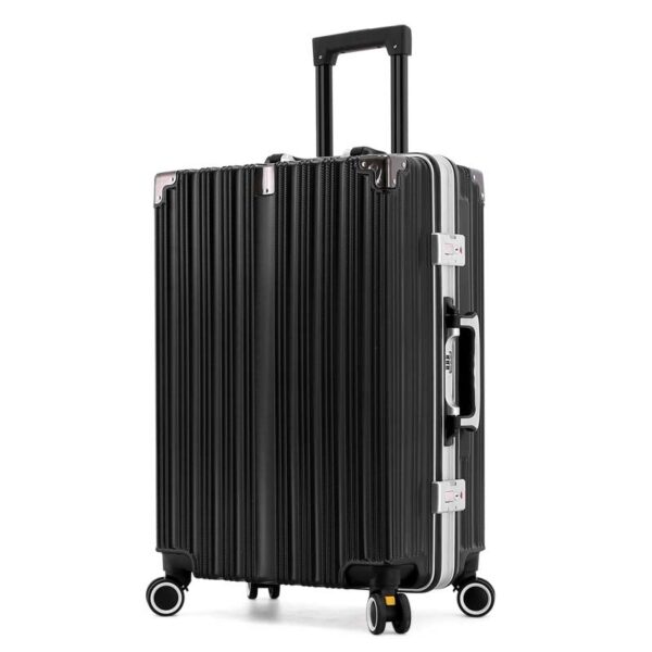 Silver Aluminum Frame Trunk Bags 2 Pieces Sets With Protective Corners
