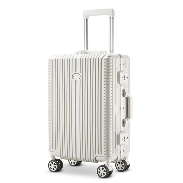 3Pieces Luggage Sets Aluminum Frame Trunk With Four Wheels - Image 3
