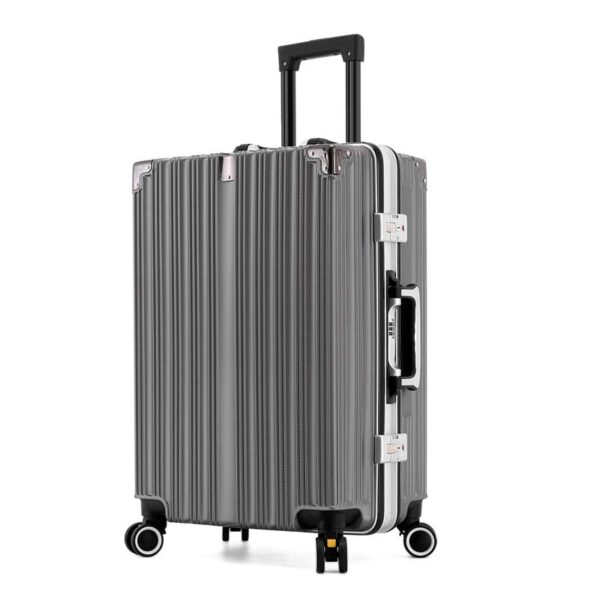 Silver Aluminum Frame Trunk Bags 2 Pieces Sets With Protective Corners - Image 5