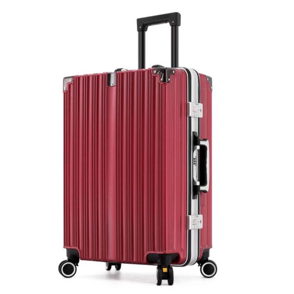 Silver Aluminum Frame Trunk Bags 2 Pieces Sets With Protective Corners - Image 2