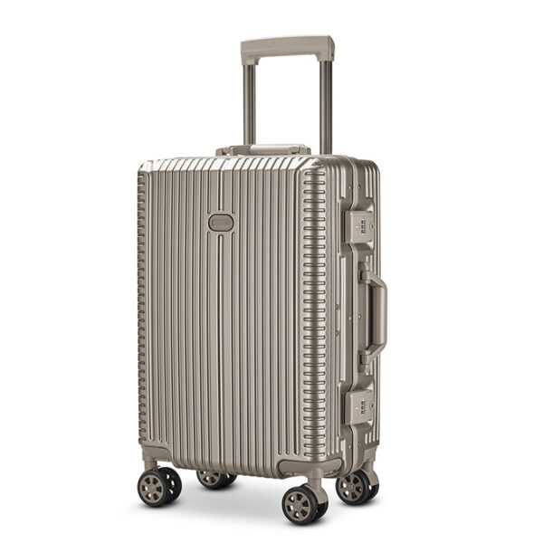 3Pieces Luggage Sets Aluminum Frame Trunk With Four Wheels - Image 2