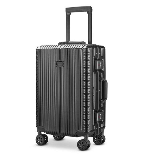 3Pieces Luggage Sets Aluminum Frame Trunk With Four Wheels - Image 4