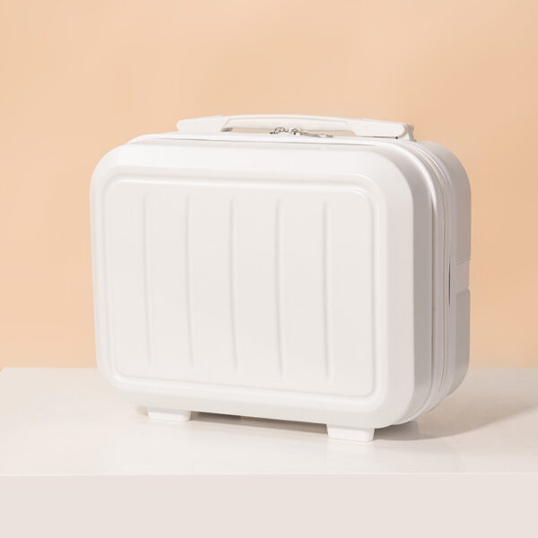 Fresh solid color suitcase 14-inch cute make-up case