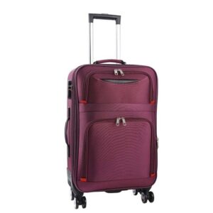Soft Case Enlarge Size Oxford Zipper Suitcase Sets With Lock