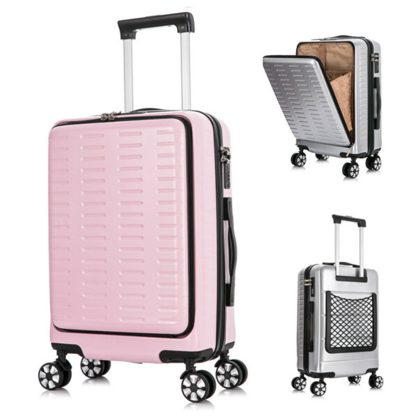 Strong Hard Case ABS Business Travel Luggage Bags With Front Opening - Image 2
