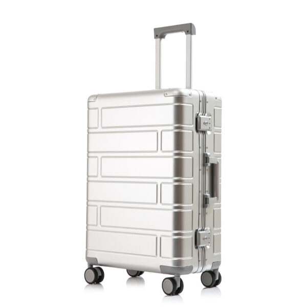 Hard Case Aluminum Alloy Suitcase With Telescopic Rod