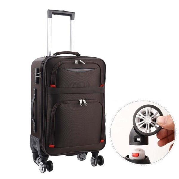 Soft Case Enlarge Size Oxford Zipper Suitcase Sets With Lock - Image 2