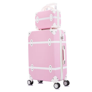 Stock ABS Vintage Suitcase Girls Ladies Luggage Bags