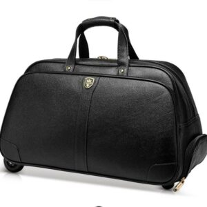 16 inch PU Leather Luggage With 2pcs Wheels