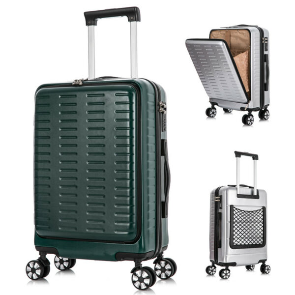 Strong Hard Case ABS Business Travel Luggage Bags With Front Opening - Image 3
