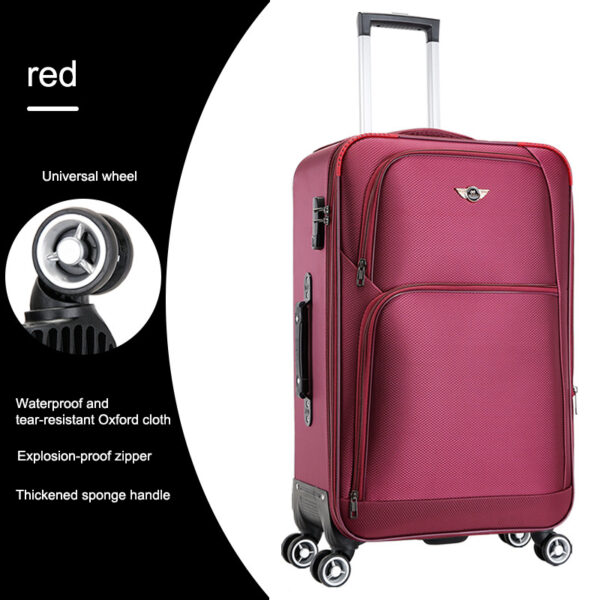 360 Universal Wheels Oxford Luggage Sets In Size 20 24 28 - Image 3