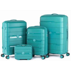 New PP Hard Case Luggage Sets Of 4Pieces With Password Lock
