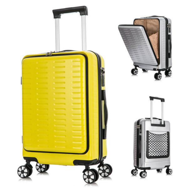 Strong Hard Case ABS Business Travel Luggage Bags With Front Opening - Image 5