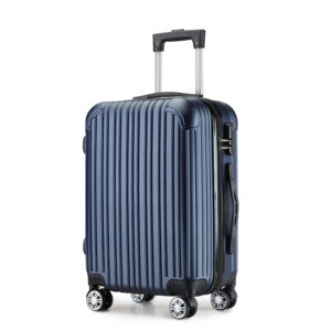 Simple ABS Classic Striped Suitcase Set 3pcs