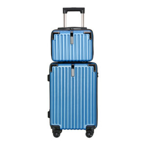 Zipper Suitcase With Hook ABS Luggage Set With Small Box