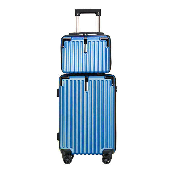 Zipper Suitcase With Hook ABS Luggage Set With Small Box