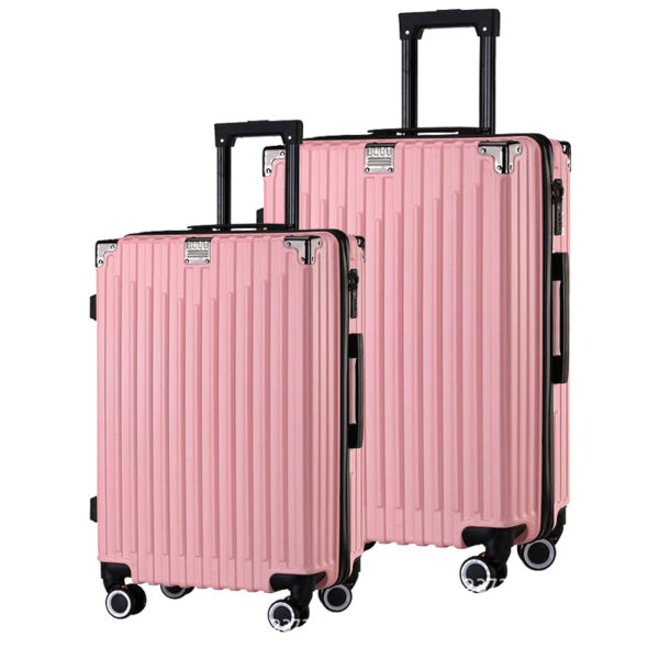 Yoixin Stripe Zipper Suitcase Bags With Password Lock - Image 7