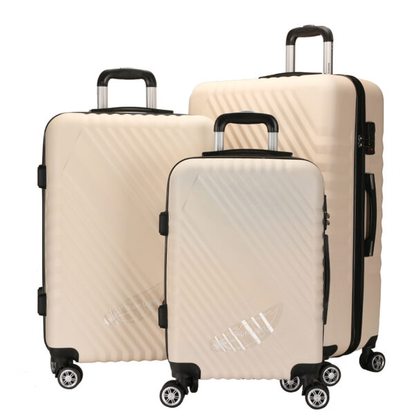 Yoixin Hard Case 3Pieces Suitcase Luggage Sets With Spinners - Image 4